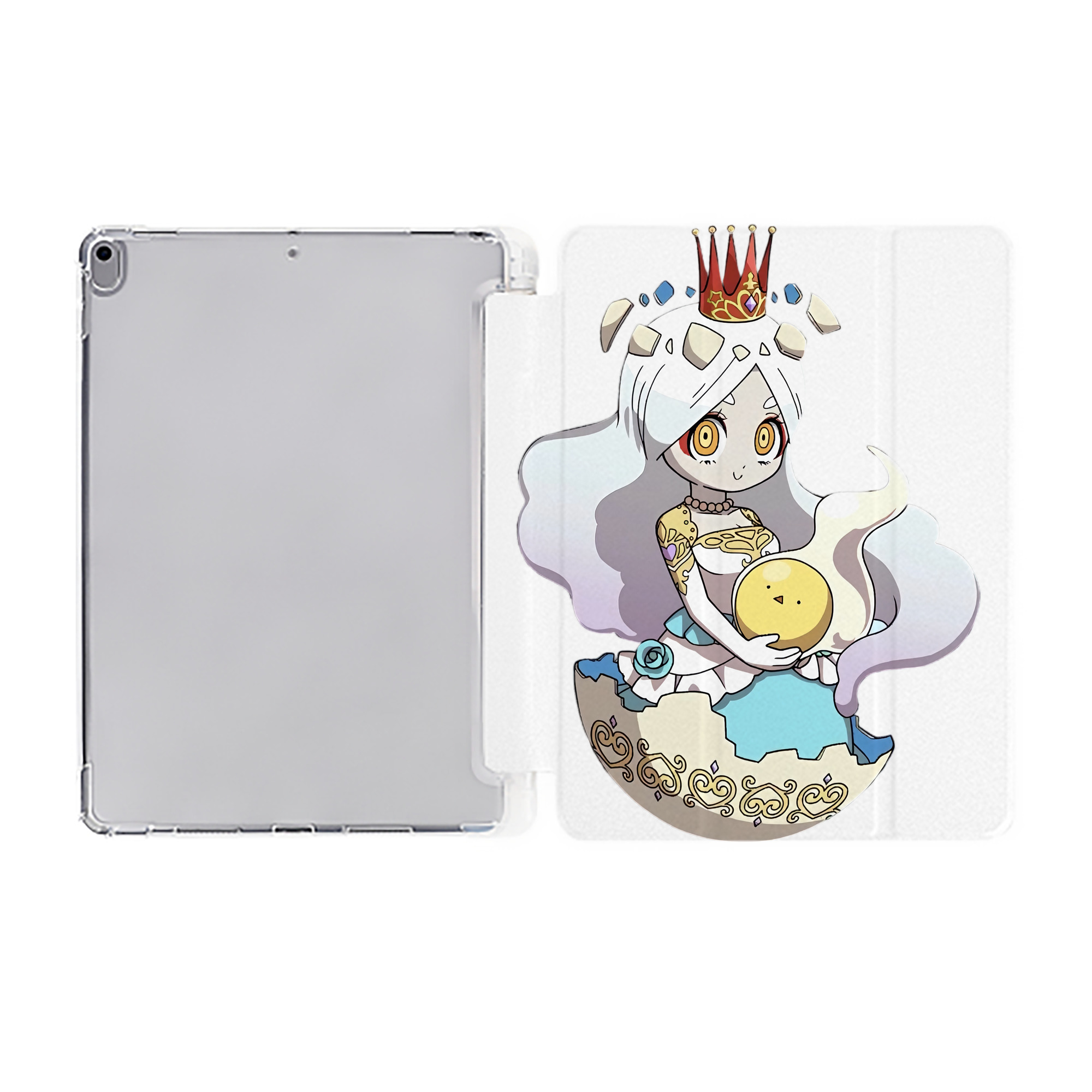 （画像用） 妖怪ウォッチ Yo-kai Watch IPad ケース ペン収納付き 三つ折りスタンド PUレザー×シリコン 対応機種9.5/10.5/10.9インチ